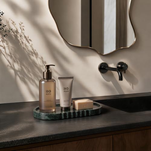 Green Marble Tray, 10" X 5" Bathroom Tray Countertop