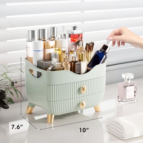Makeup Organizer Countertop, Large Capacity Skincare Organizer for Vanity