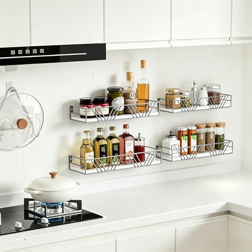 Amaoot Floating Shelves for Wall Set of 4, Wall Shelf Wood Floating Shelf