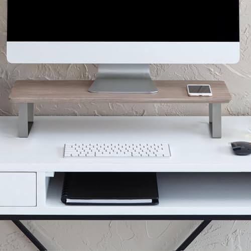 Anji Mountain Monitor Stand for Desk - Desktop Organizer & Laptop Riser, Ergonomic Monitor Riser, Space-Saving, Durable,