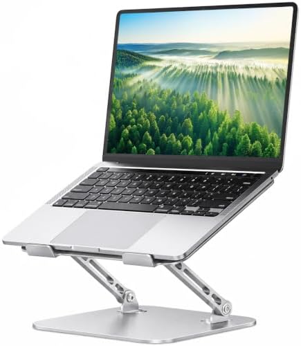 Orlian Adjustable Aluminum Laptop Stand for Desk, Laptop Riser for 11-16"