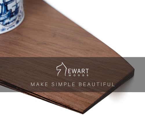 EWART WOODS Corner Shelf of Oak Wood, Floating Wall Plant Shelves, Indoor Unit for Small Spaces, Bedroom Bookshelf, Wall