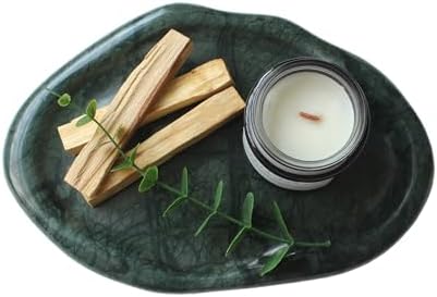 Natural Marble Trinket Tray – 9"x6" Cloud Shaped Decorative Dish for Jewelry, Keys, Perfume, Cosmetics, Vanity, Bathroom