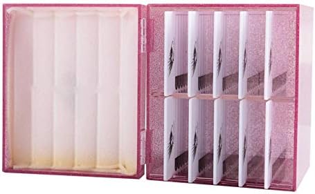 10 Layers Acrylic Eyelash Storage Box,Eyelash Holder Extension Tool,Makeup Organizer False Eyelashes Glue Pallet Holder,