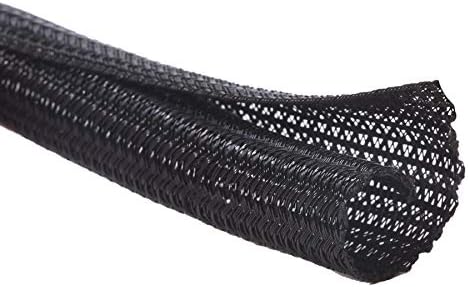 Alex Tech 10ft - 3/8 inch Cord Protector Wire Loom Tubing Cable Sleeve Split Sleeving For USB Cable Power Cord Audio Vid