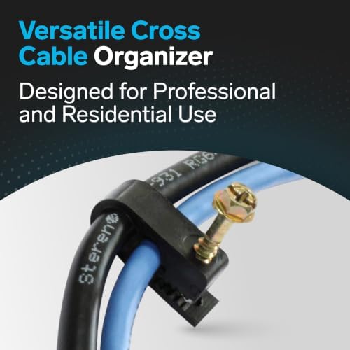STEREN Coaxial Cable Clips - Cable Holder - Siding Clips for Hanging - Cord Holder for Desk - Cable Clamps - Cord Clip -