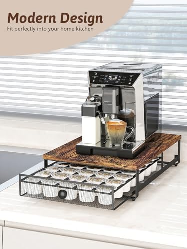 Sedegn Coffee Pod Storage Drawer: Holds 35 K-Cup Pods Coffee Pod Organizer