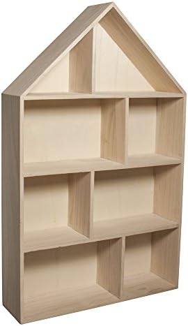 Rayher Wooden House Floating Shelf