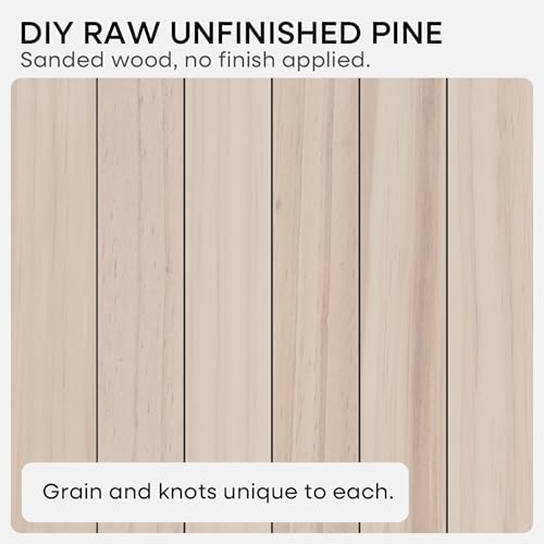 Homeforia 18 Inch DIY Floating Shelves, High-End Solid Pine Wood, Set of 3