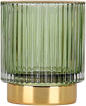 DASITON Makeup Brush holder Organizer,Crystal Cosmetic Makeup Brush Glass Brushes Storage Holder, Vintage Make Up Brush 