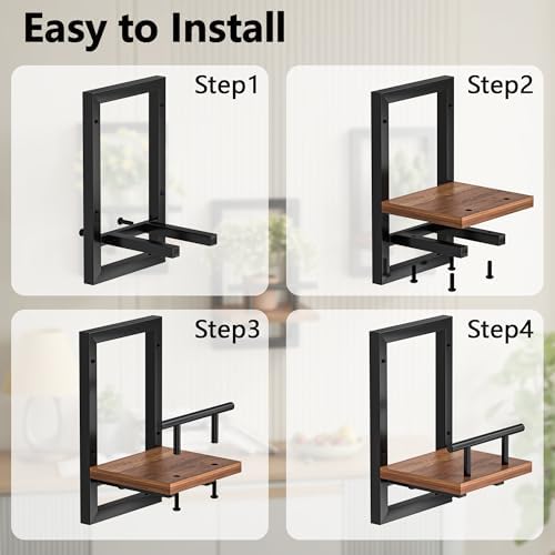 Sbosbo Floating Shelves for Wall Plant Shelf Indoor Wall Mounted Shelves