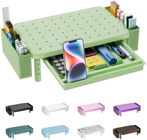 WALI Computer Monitor Stand with Storage and Pen Holder