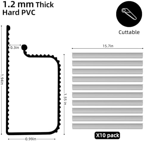 YECAYE 157in Cable Management, Cord Organizer,Easy Install Self-Adhesive Cable Organizer,Cord Management, Desk Wire Hold