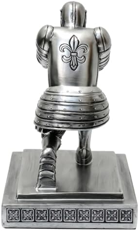 Soldier Executive Knight Pen Holder Personalized Desk Organizers Silver