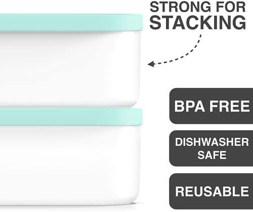 BALCI 2 Quart Ice Cream Container - Freezer Tub (Mint)