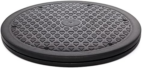 10 Inch Lazy Susan Turntable Organizer, Non Skid Large Lazy Susan Turntable for Cabinet, Computer or Laptop, Plastic Tur