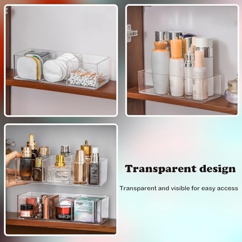 Acrylic Organizer 4-Piece Makeup Organizer Set