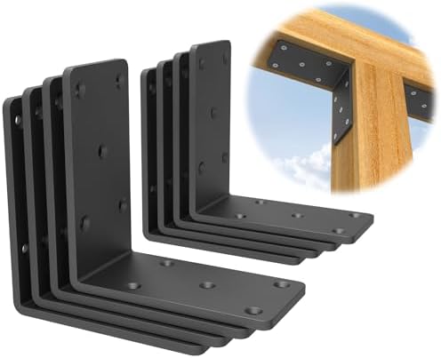5x5x2.5“ Heavy Duty L Brackets , 4mm Thick Angle Bracket (8PCS)