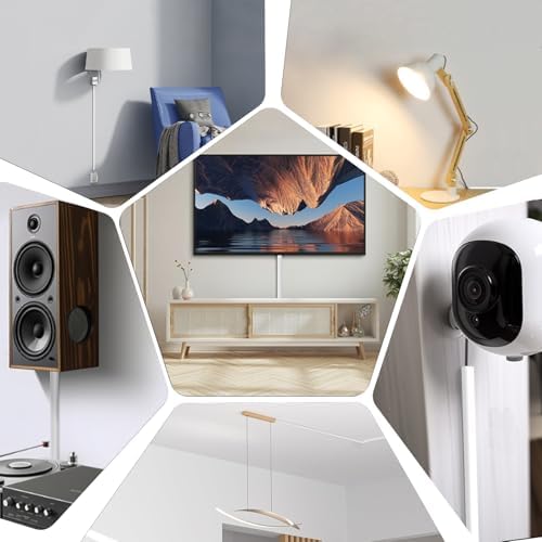 39" Silicone TV Cord Hider for Wall Mounted TV, Self-Adhesive Cable Raceway