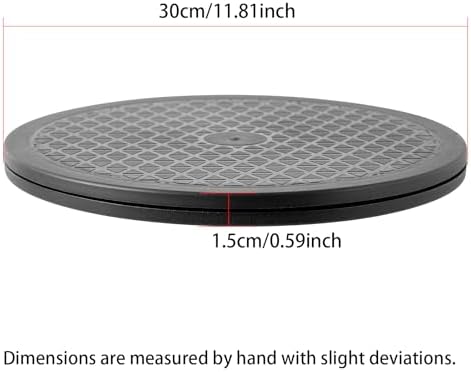 12 Inch Heavy Duty Rotating Swivel Stand - Lazy Susan with Steel Ball Bearings for Model Base/Rotating Plants/Crafts Sta