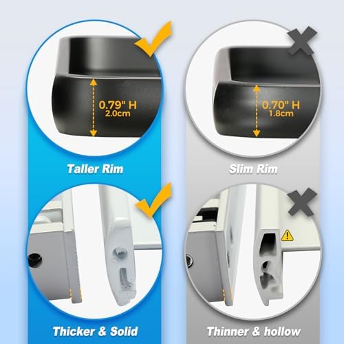 White Small Folding Wall Shelf, RV Aluminum Foldable Shelves, 90° Fold Up and Waterproof, Drop Down Floating Shelf for K