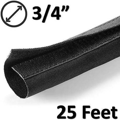 Electriduct 3/4" Hook and Loop Side Entry Hose and Cable Sleeve - 10 Feet