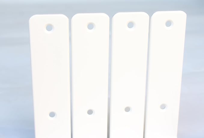 12 Pack - L 9" x H 6" x W1.5, 5mm Thick White L Shelf Bracket, Iron Shelf Brackets, Metal Shelf Brackets, Floating Shelf, Shelf Supports with Screws