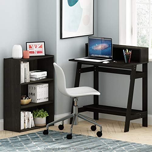 Furinno PASIR Book Shelf, 3-Tier Bookshelf, Storage Shelves Bookcase, 9.7 x 23.7 x 31.5, for Living Room, Bedroom, Home 