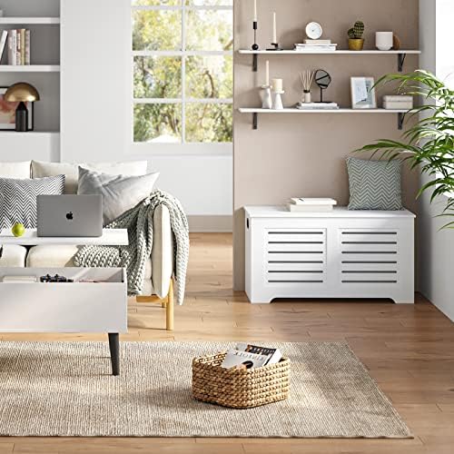 DINZI LVJ Long Wall Shelves, 47.3Inch Wooden Floating Shelves with Brackets