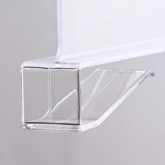 6 Pack Acrylic Shelf Dividers for Closet Organization, Purse Organizer for Closet | Acrylic Shelf Dividers Closet Purse Organizer Closet Dividers for Bedroom, Kitchen, Bathroom, Book Cabinet Separators (6Pcs)
