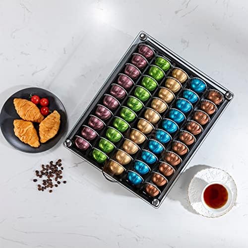 for Nespresso Pods Holder Vertuo Pod Holder for Vertuoline Capsules （50 pods）