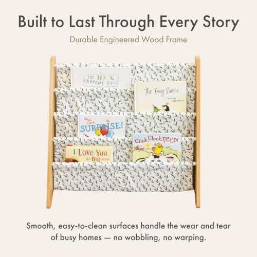 Humble Crew Kids Bookshelf, Montessori Front Facing Toddler Bookcase 4 Tier