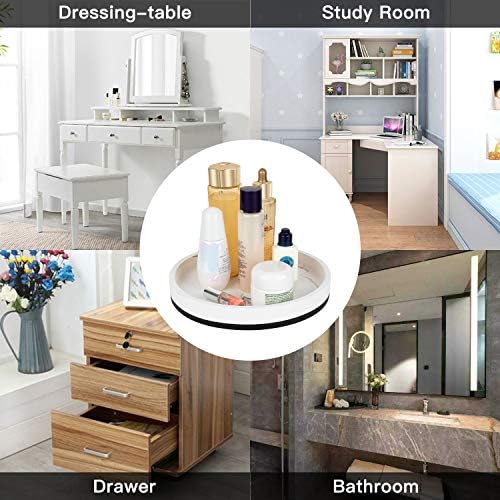 Bathroom Vanity Tray-Resin Round Handmade Bathtub Countertop Organizer for Living Room Candles Plant Jewelry Holder Bath