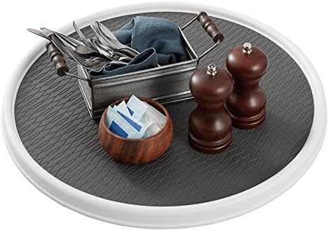 Copco 18 Inch Lazy Susan Turntable Organizer - Nonslip Rotating Cabinet Organizer for Kitchen Pantry, Under Sink, Counte
