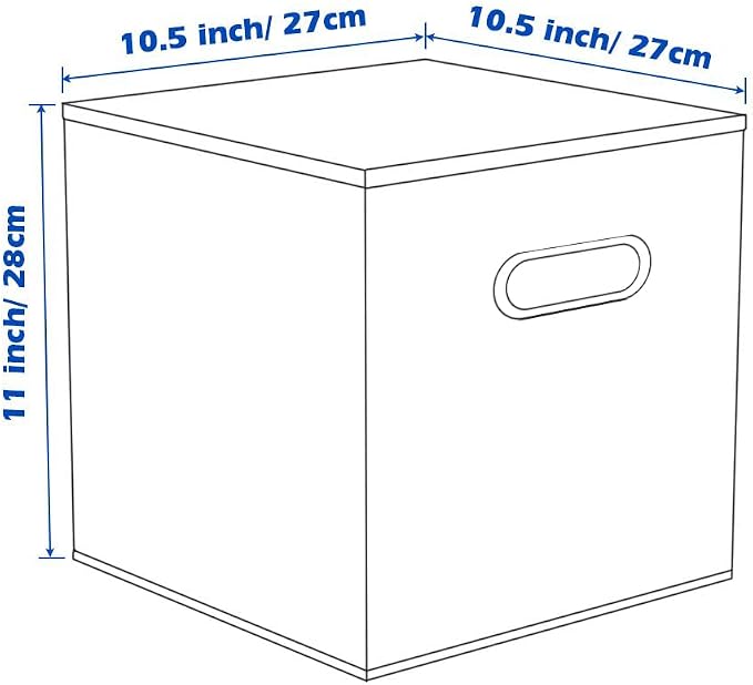ShellKingdom Storage Bins, Foldable Fabric Storage Cubes And Cloth Storage Organizer Drawer with Metal Handle For Closet And Toys Storage, 11 X 10.5 X 10.5 INCH, 6 Pack (6 Colors)