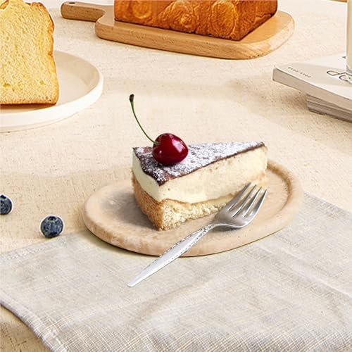 Natural Travertine Tray,Marble Ring Dish for Bathroom,Special-Shaped Jewelry Tray,Dressing Table, Bedside Table,Home Dec
