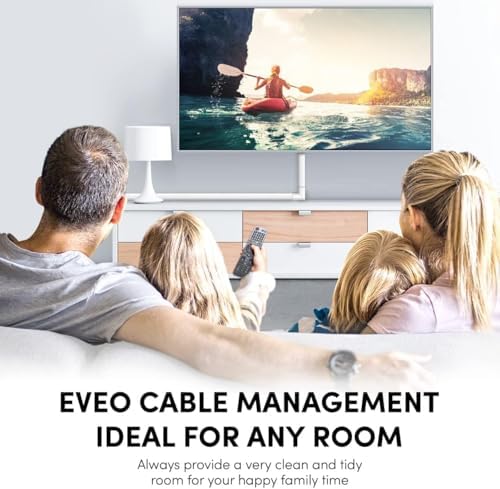 EVEO Cord Hider - 300” Cord Cover Wall Cable Hider, Cable Concealer, Wire Hiders for TV on Wall. Cable Management, Cord 