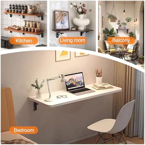 Folding Shelf Brackets 20 inch Foldable Shelf Bracket Heavy Duty Collapsible Shelf Brackets DIY Wall Mounted Fold Down T