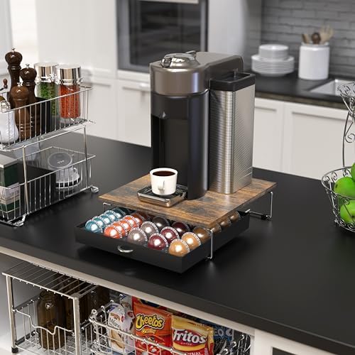Deco Brothers Vertuo Pod Holder Drawer, Fits 30 Large or 60 Small Capsules