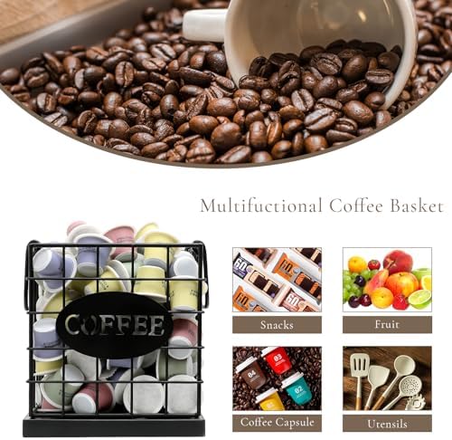 Coffee Pod Organizer, Large Capacity K Cup Storage for Counter
