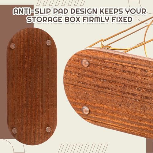Geelin 18oz Adjustable Coffee Cup Dispenser with Wooden Base, Cup and Lid Holder, Cups Holder Organizer for Coffee Pod S