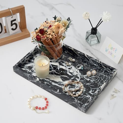 Marble Bathroom Tray,Pure Natural Vanity Tray