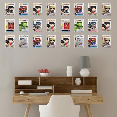 12-Pack Wall Shelves for Funko Pop Figures, Boxed or Unboxed, 5X4 Inches