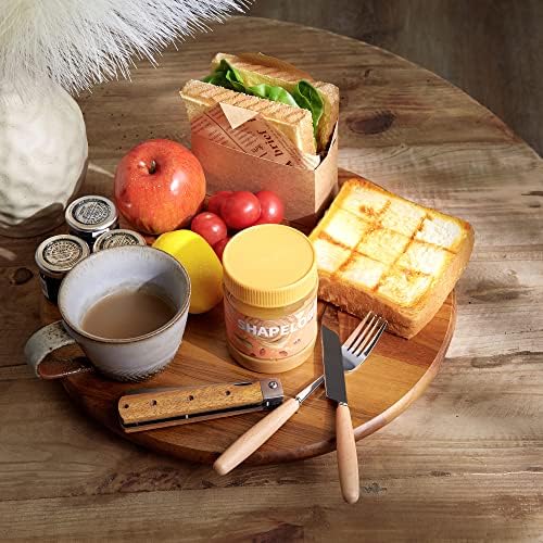 Acacia Wood Lazy Susan, Wood Turntable Tray Cabinet Organizer,14" (Two Pieces)