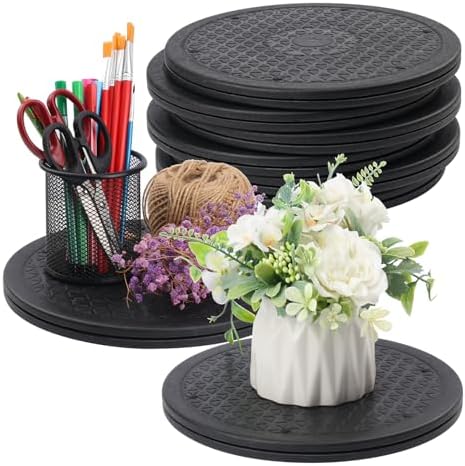 8 Pack 10 Inch Lazy Susan Turntable, Heavy Duty Lazy Susan Turntable Organizer, Premium 10 Inch Rotating Swivel Stand fo