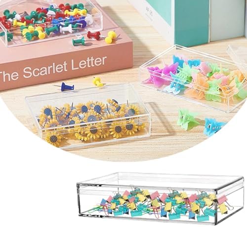 12-Pack Acrylic Rectangle Box Party Favor Display Box, 4.33x2.76x0.98 Inch