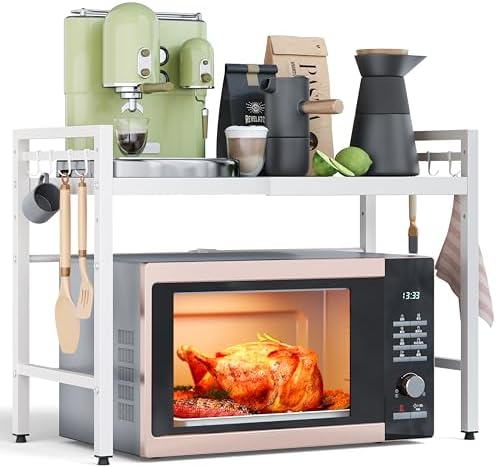 NETEL 2 Tier Expandable Microwave Stand countertop,Microwave Oven Rack