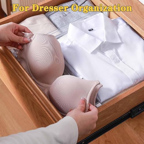 Drawer Dividers for Clothes,3.15" High 11.34"-19.69"(4pcs, white‌)