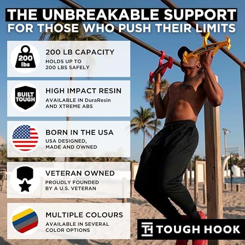 Tough Hook ID Heavy Duty Identification Hanger, USA Made, 1 Pack Black