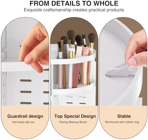 360 Large Rotating Makeup Organizer Countertop, Clear Acrylic Makeup Organizers, Organizador De Perfumes, 7 Layers Large
